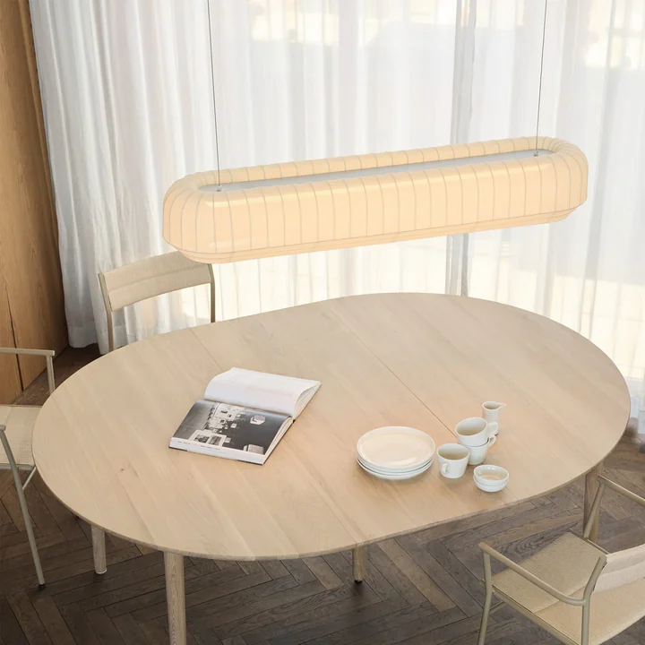 Northern - Tradition LED suspension, linéaire, L 120 cm, blanc cassé