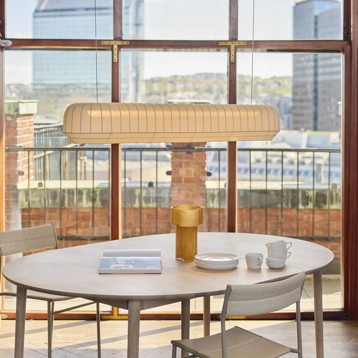 Northern - Tradition LED suspension, linéaire, L 120 cm, blanc cassé