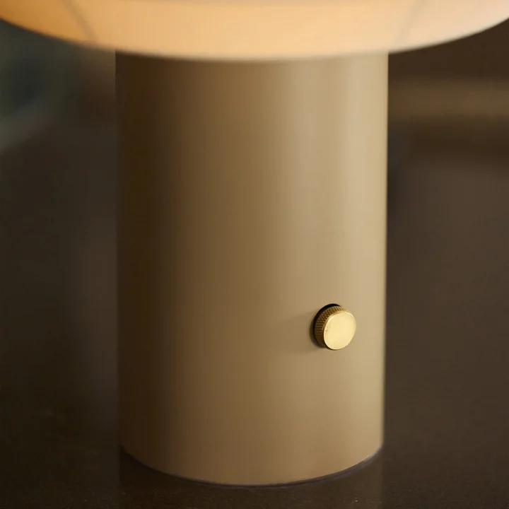 Northern - Tradition lampe de table, Ø 29 cm / H 39 cm, blanc cassé / gris-beige