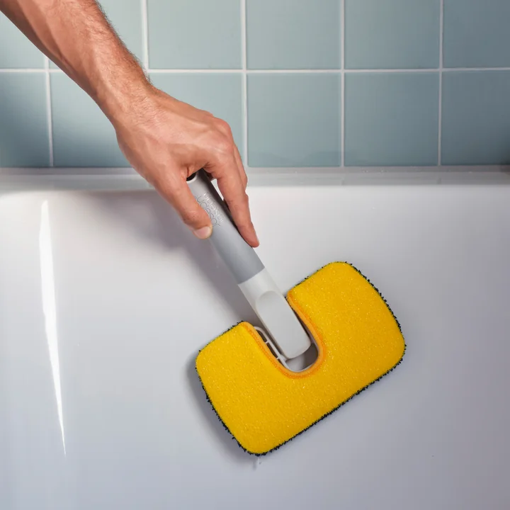 Joseph Joseph - CleanTech Balai à main en microfibres 2 en 1, light stone