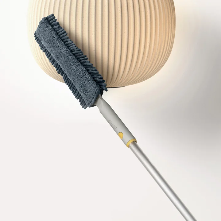 Joseph Joseph - CleanTech Balai à poussière en microfibres 3 en 1, light stone