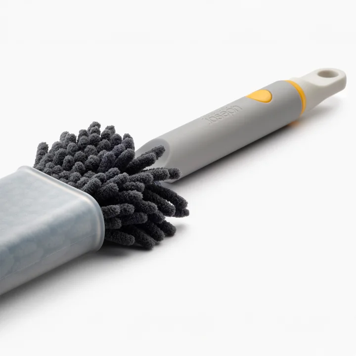 Joseph Joseph - CleanTech Balai à poussière en microfibres 3 en 1, light stone