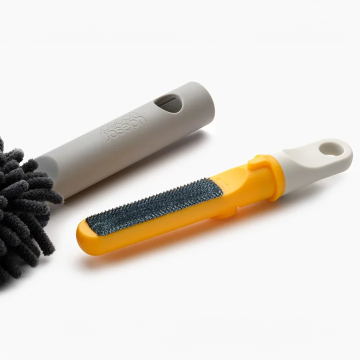 Joseph Joseph - CleanTech Balai à poussière en microfibres 3 en 1, light stone