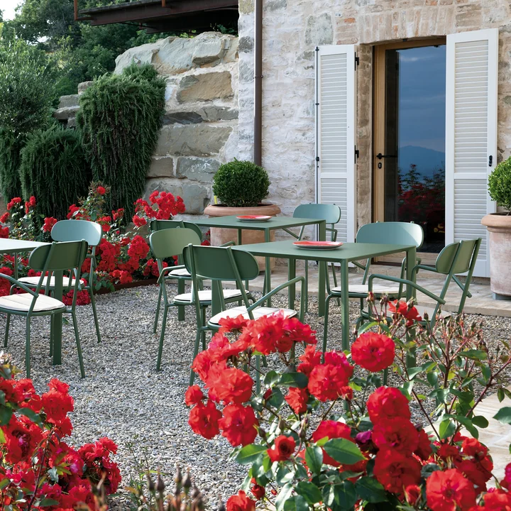 Vermobil - Table Fox, 80 x 80 cm, vert foncé