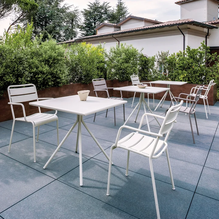 Vermobil - Table Twist, 80 x 80 cm, blanc