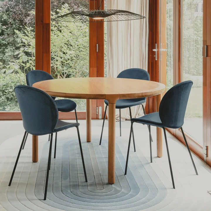 Zuiver - Storm Table de salle à manger, ronde, chêne