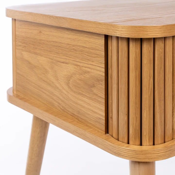 Zuiver - Barbier Table d'appoint, chêne