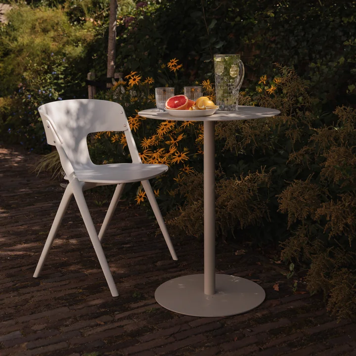 Zuiver - Chaise de jardin Horizon, blanc cassé