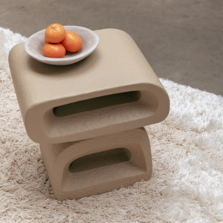 Zuiver - Eddy Table d'appoint, beige