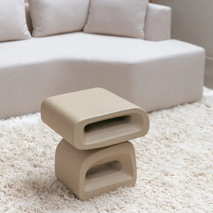 Zuiver - Eddy Table d'appoint, beige