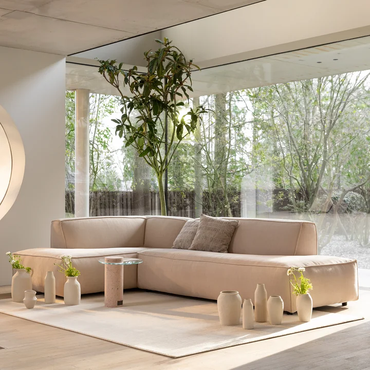 Zuiver - Fat Freddy Rib Canapé d'angle, gauche / natural