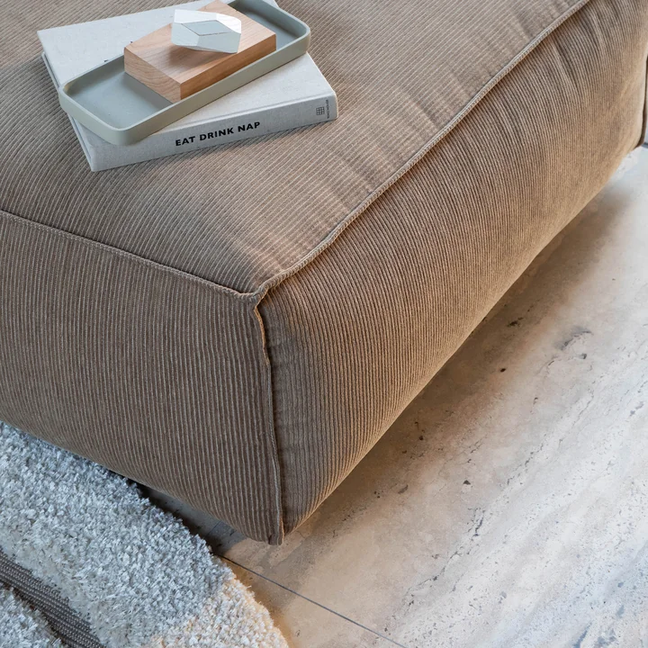 Zuiver - Fat Freddy Rib Canapé d'angle, caramel