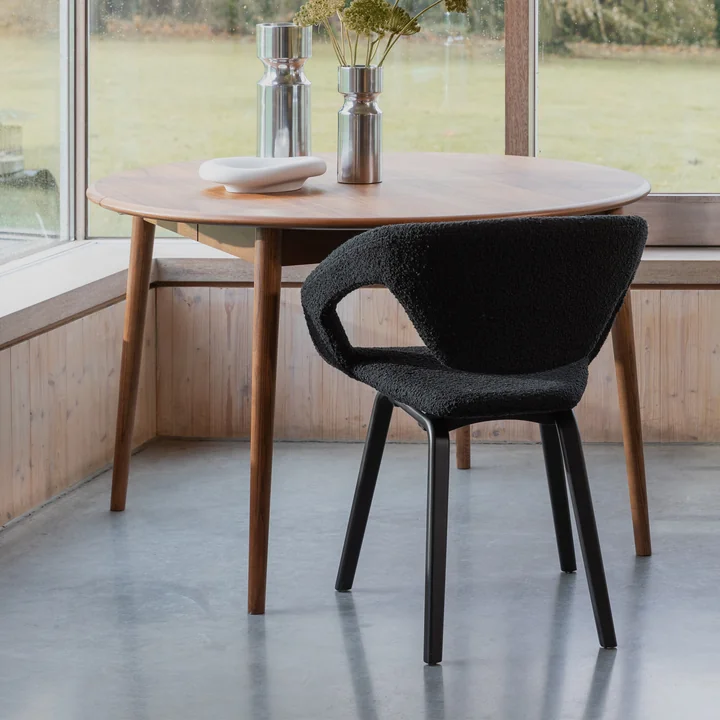 Zuiver - Flexback Chaise, Boucle noir