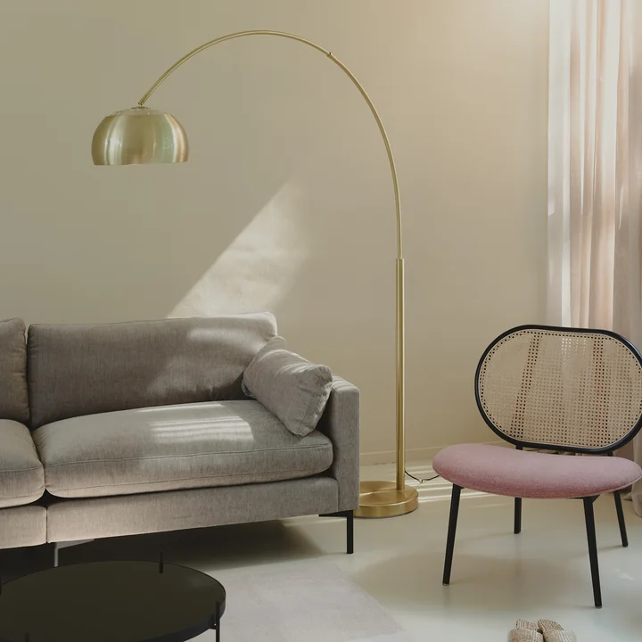 Zuiver - Metal Bow Lampadaire, laiton