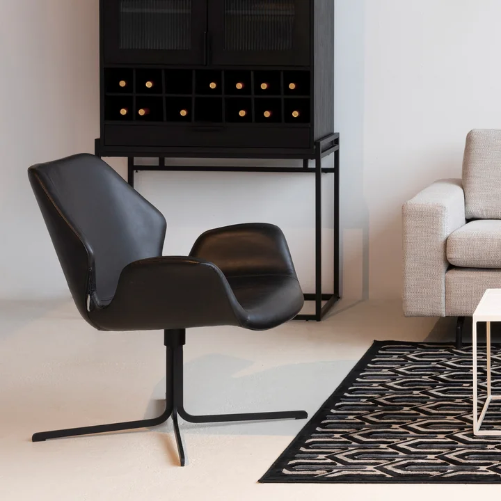 Zuiver - Nikki Lounge Chair, tout noir