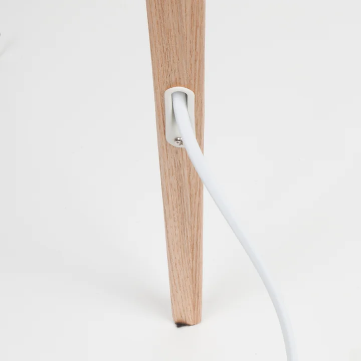 Zuiver - Tripod Wood Lampadaire, chêne / blanc