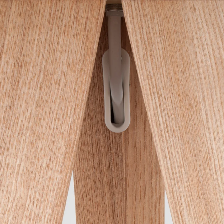 Zuiver - Tripod Wood Lampadaire, chêne / blanc