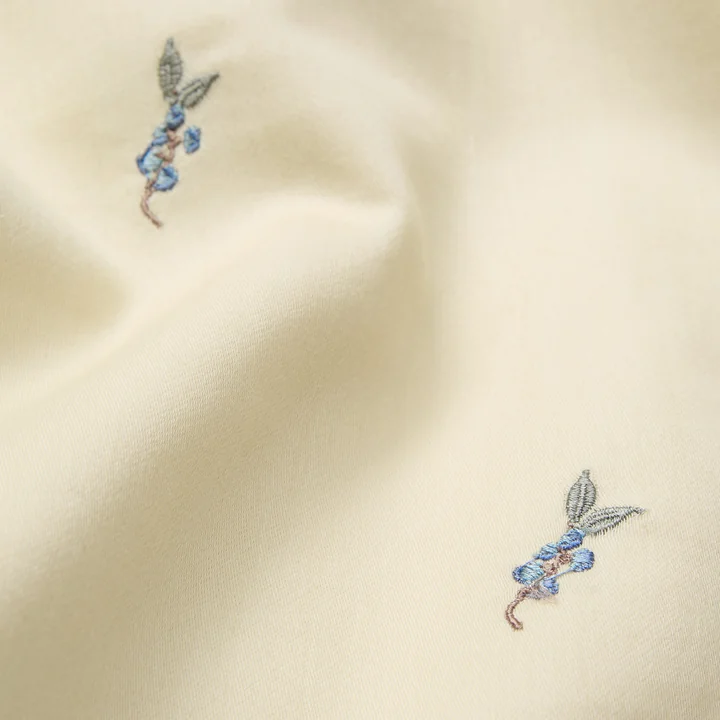 Cam Cam Copenhagen - Linge de lit pour bébé brodé, 70 x 100 cm, blueberries