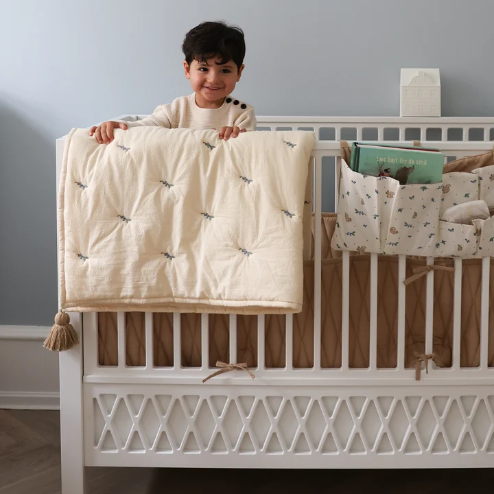 Cam Cam Copenhagen - Couverture brodée, blueberries