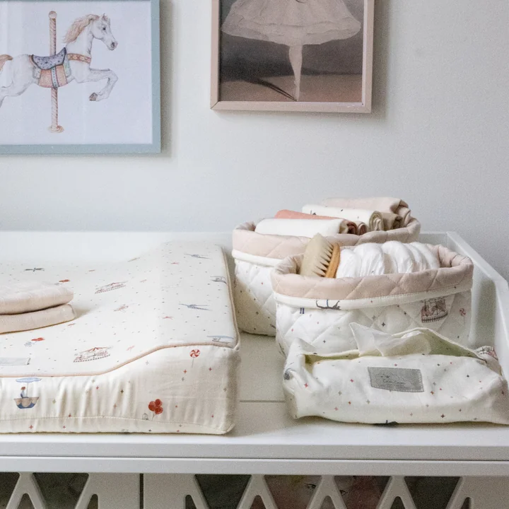 Cam Cam Copenhagen - Paniers de rangement matelassés, carousel (lot de 2)