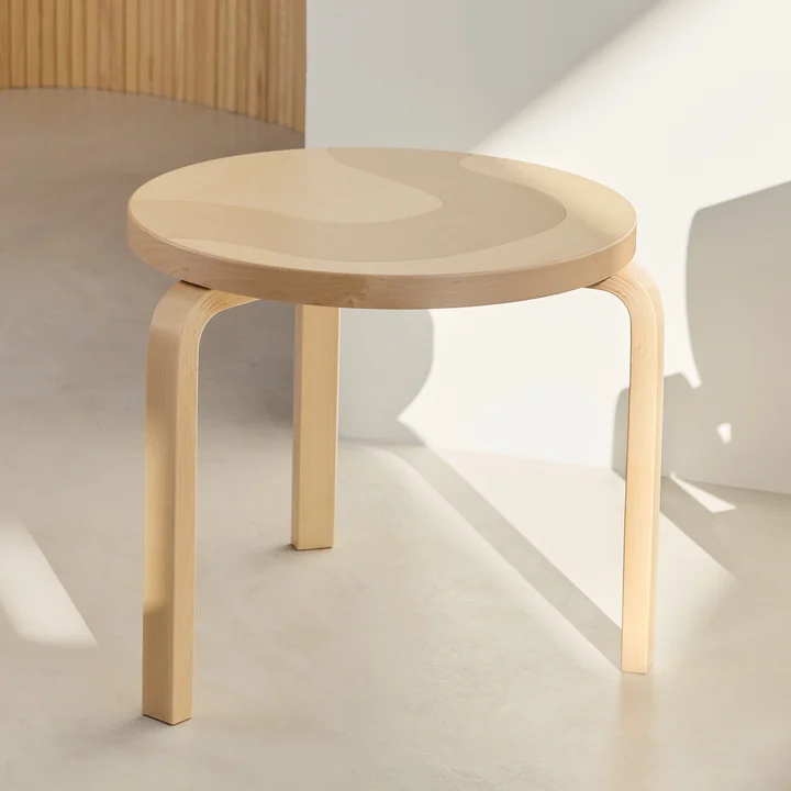 Artek - 90D Table d'appoint, seireeni, bouleau naturel