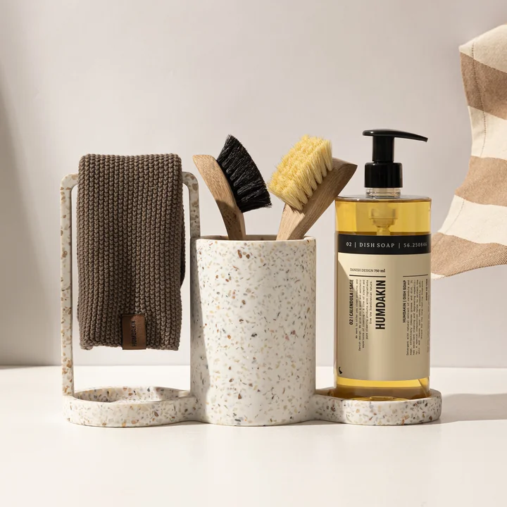 Humdakin - Support lave-vaisselle Terrazzo, naturel