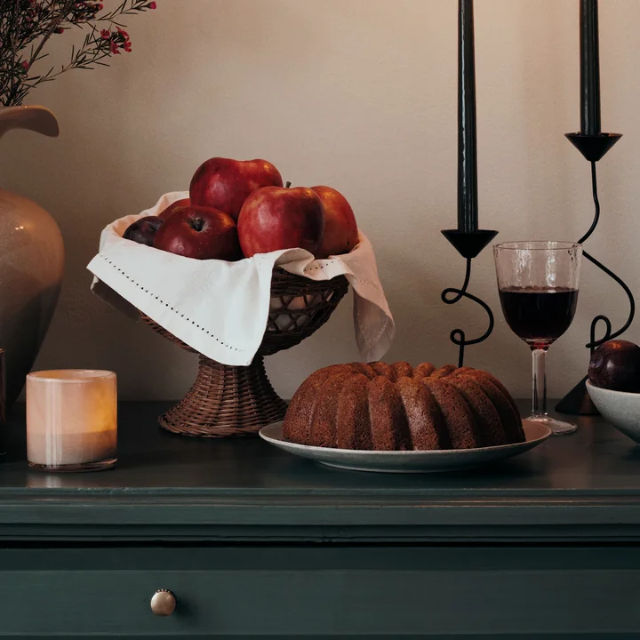 Broste Copenhagen - Emmy Corbeille en rotin, Ø 26 x H 21 cm, natural brown