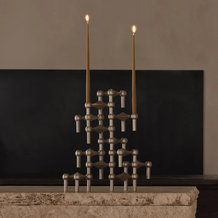 Stoff Nagel - Bougeoir, chrome brossé