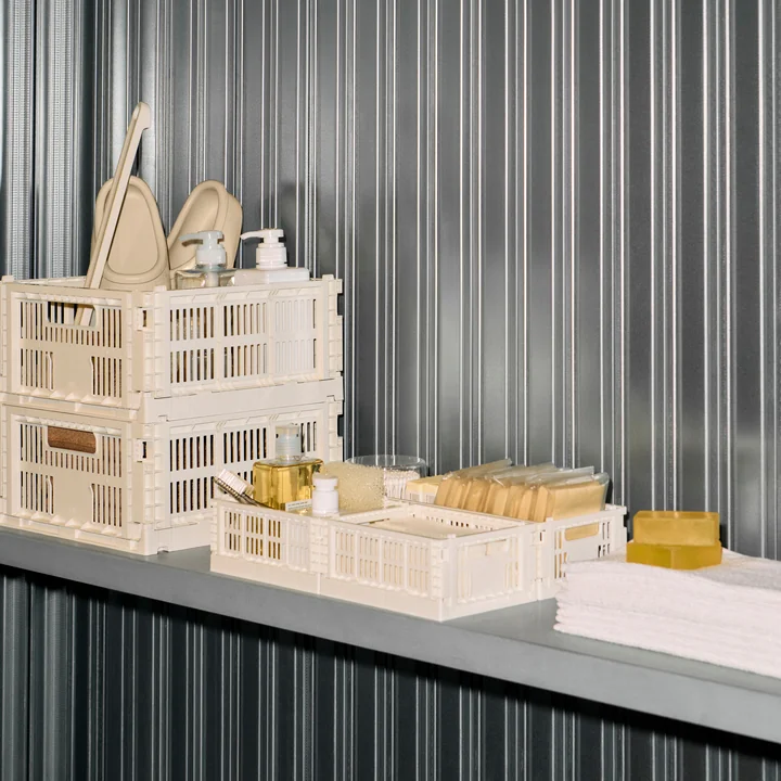 HAY - Colour Crate Paniers, powder, recycled