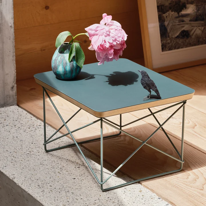 Vitra - Eames Occasional Table LTR , linoléum jade / sea foam green