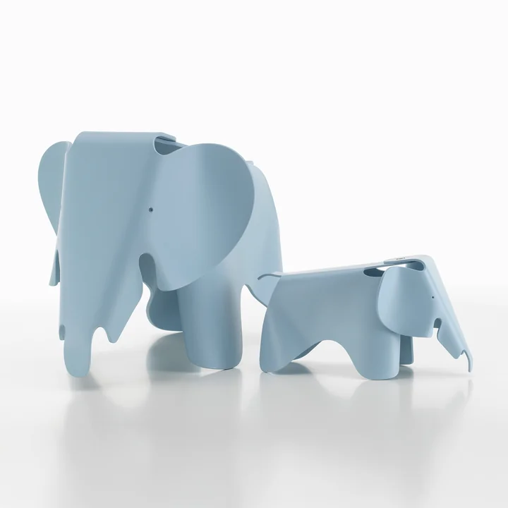 Vitra - Eames Elephant RE, grand et petit, sky blue