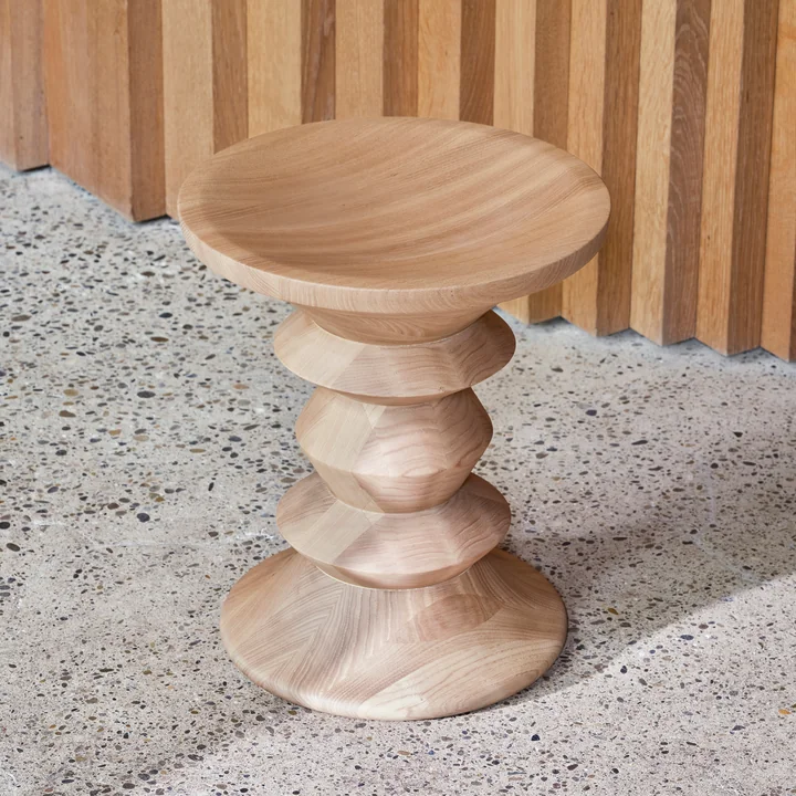 Vitra - Eames Tabouret, modèle A, châtaignier naturel