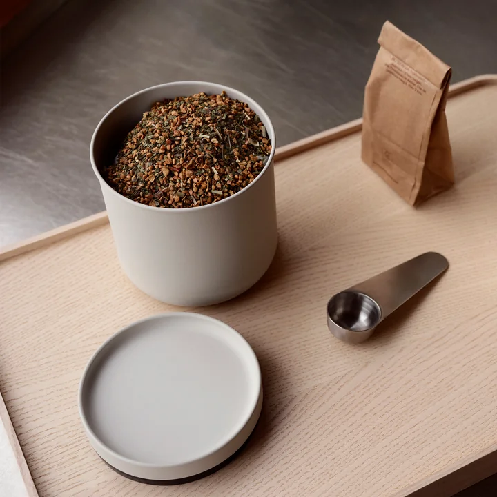 Zone Denmark - Singles Boîte à café avec cuillère, warm grey