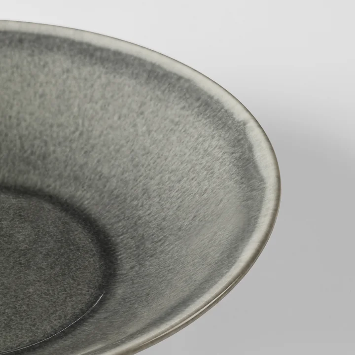 Broste Copenhagen - Nordic Rain Assiette creuse, Ø 22,5 x H 5 cm, grise