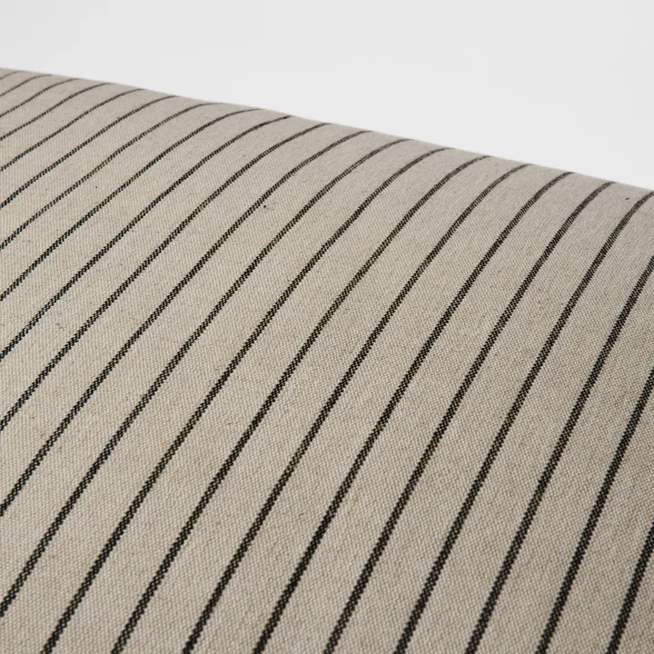 Broste Copenhagen - Karen Taie d'oreiller, beige clair / noir