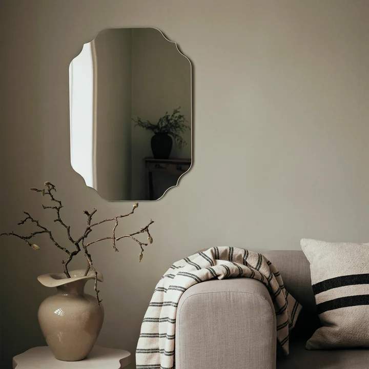 Broste Copenhagen - Lulu Miroir mural, 50 x 70 cm, noir