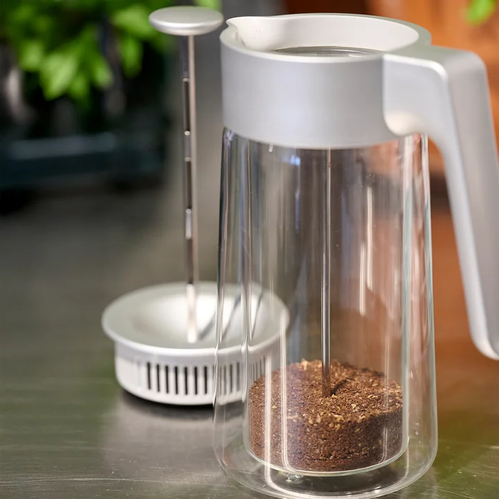 Jacob Jensen - Pot à filtre pressé, 0,8 l, argenté