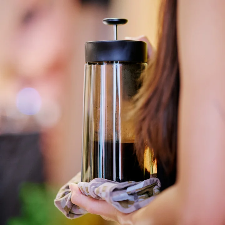 Jacob Jensen - Pot à filtre pressé, 0,8 l, noir