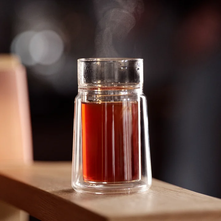 Jacob Jensen - Verre double paroi thermique, large, 33 cl, transparent