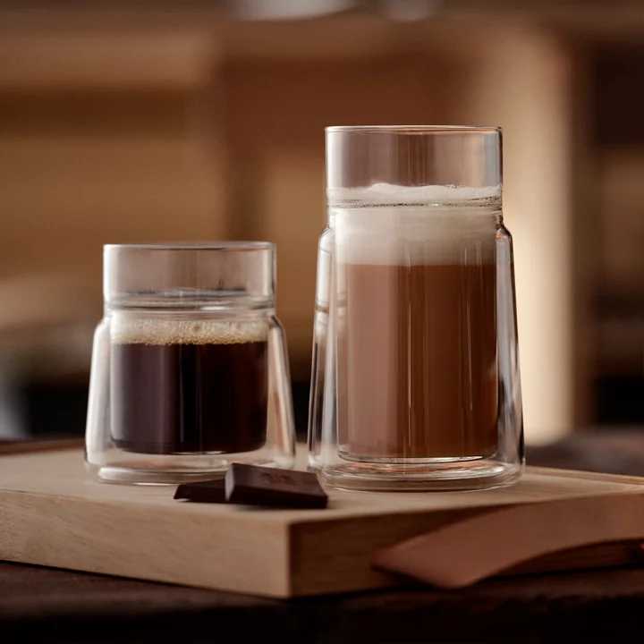 Jacob Jensen - Verre thermique à double paroi, large et medium, transparent