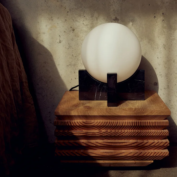 Frandsen - Hito Lampe de table / applique murale, noir-blanc