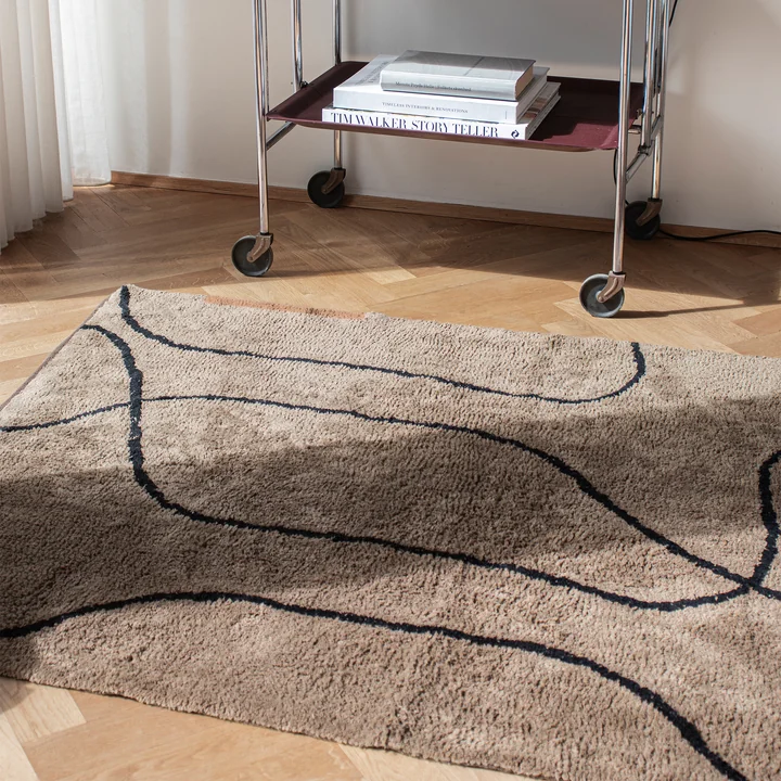 Mette Ditmer - Shadow Tapis, 100 x 140 cm, marron