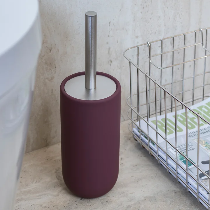 Mette Ditmer - Lotus Play Brosse à WC, rouge vin