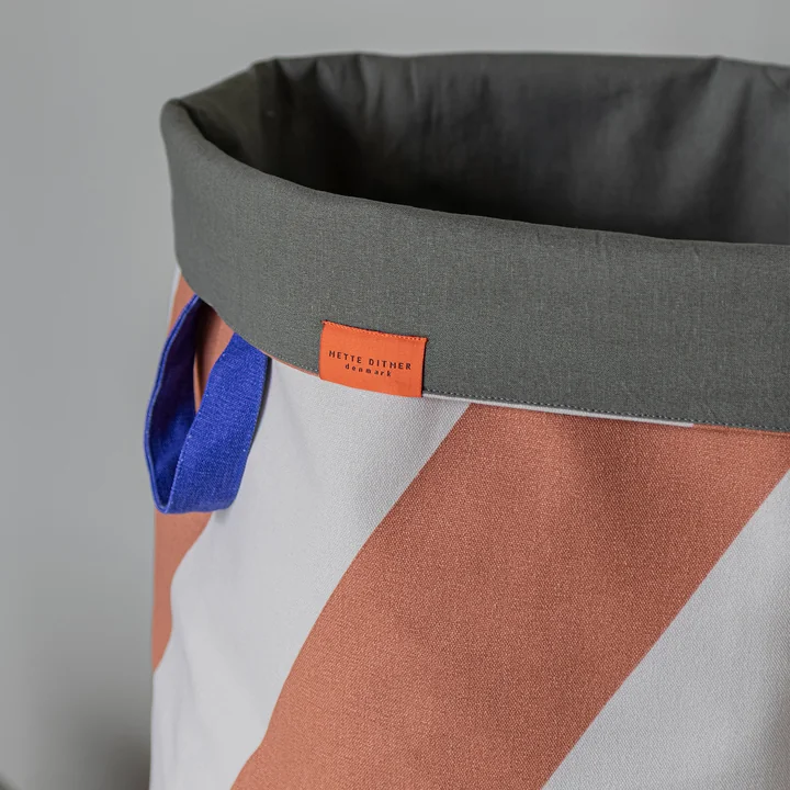 Mette Ditmer - Diagonal Panier à linge, Ø 40 x H 50 cm, brick red / sable