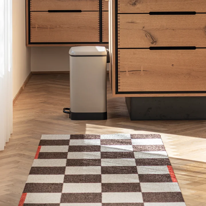 Mette Ditmer - Tapis de passage Square, marron