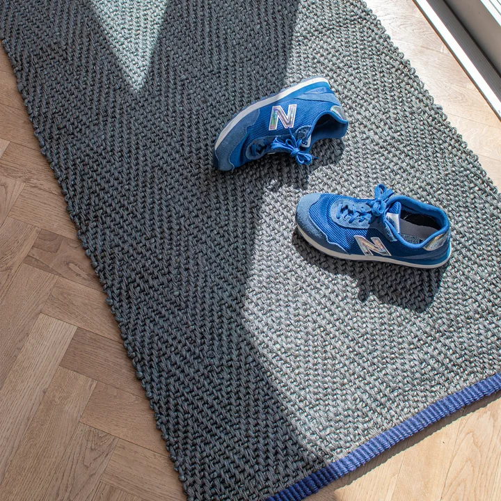 Mette Ditmer - Notes Tapis de jute, 70 x 150 cm, dark olive