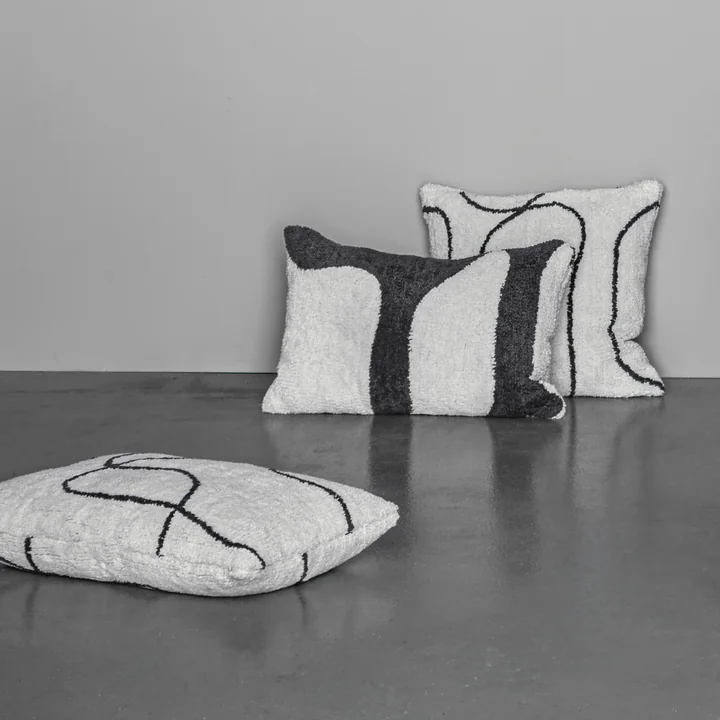 Mette Ditmer - Shadow Taie d'oreiller, tuftée, blanc cassé