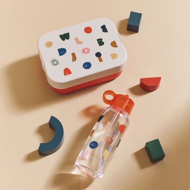 LIEWOOD - Kit lunchbox Chelsey, 500 ml, characters / sandy