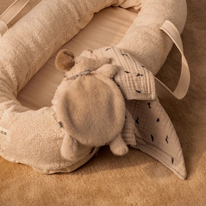 LIEWOOD - Linge en mousseline de coton bio Lewis, mini baleine, sable