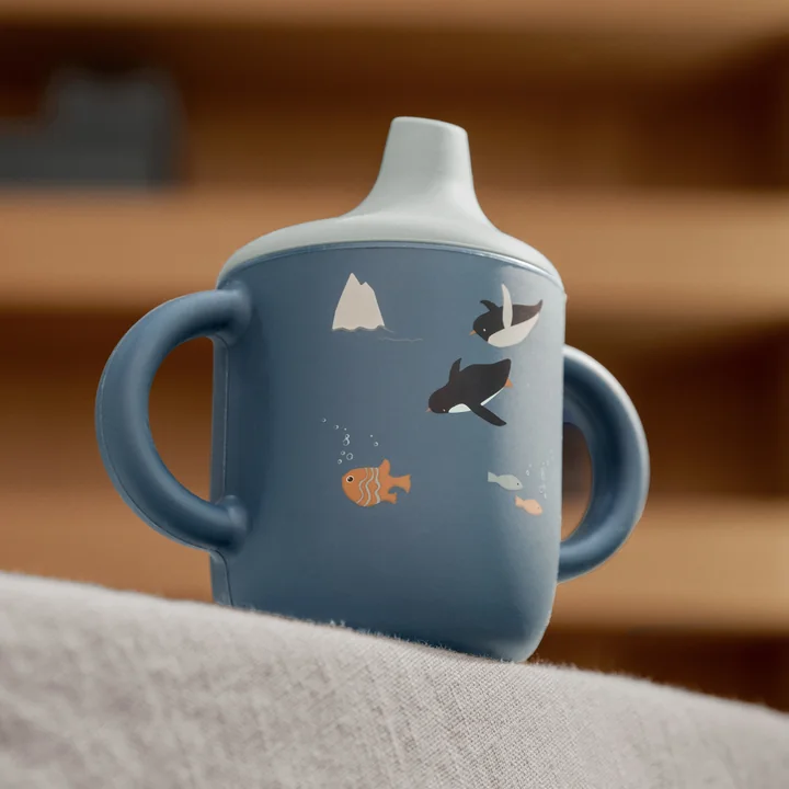 LIEWOOD - Neil Silicone Tasse à boire, Arctic Sea / ocean view